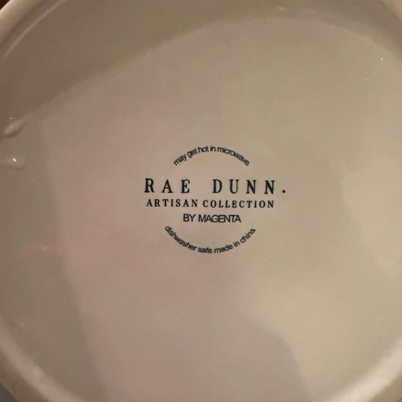 Rae Dunn Dog Feed Bowls. Savor and Devour. Ceramic. Ivory. Or Snack bowls. - Picture 4 of 5